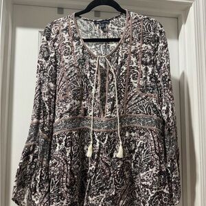 American Eagle Bohemian Paisley Blouse